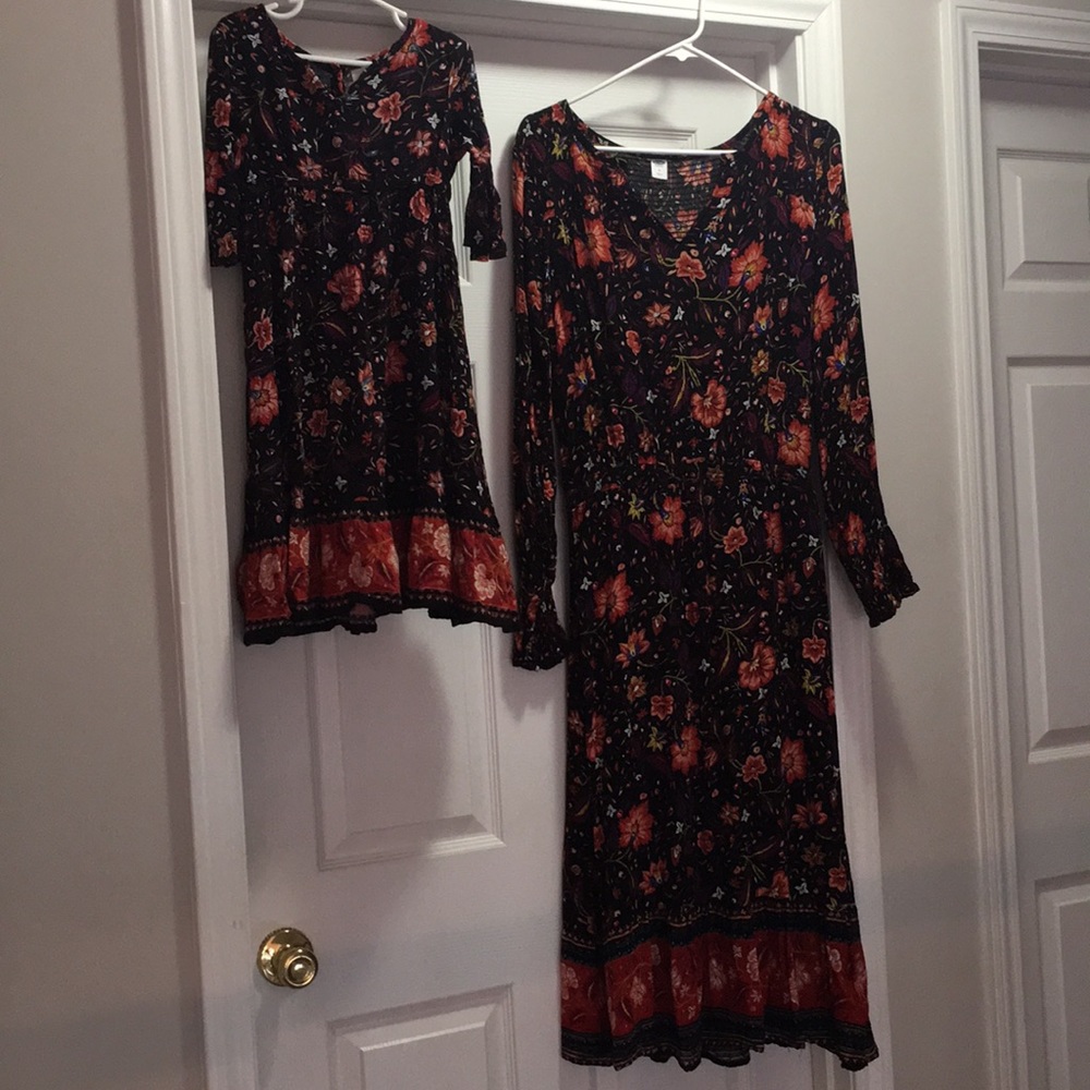 Mommy & Me dresses size Medium and 5T